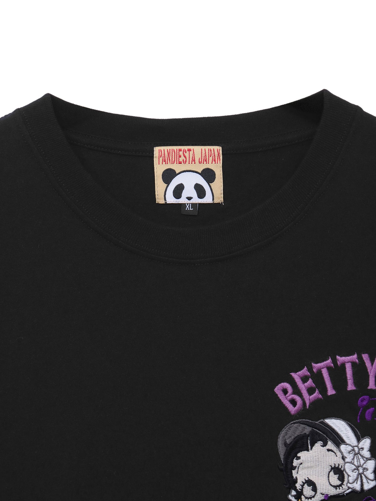 【PANDIESTA JAPAN×BETTY BOOP】“ゴスロリベティ”刺繍入りTシャツ