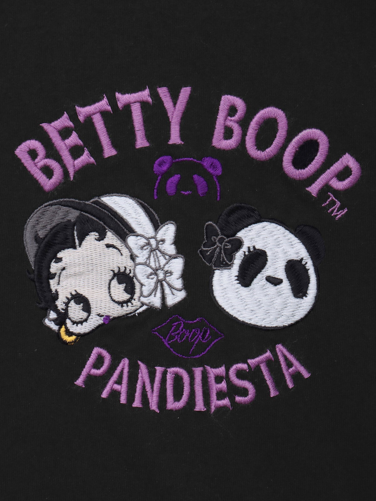 【PANDIESTA JAPAN×BETTY BOOP】“ゴスロリベティ”刺繍入りTシャツ