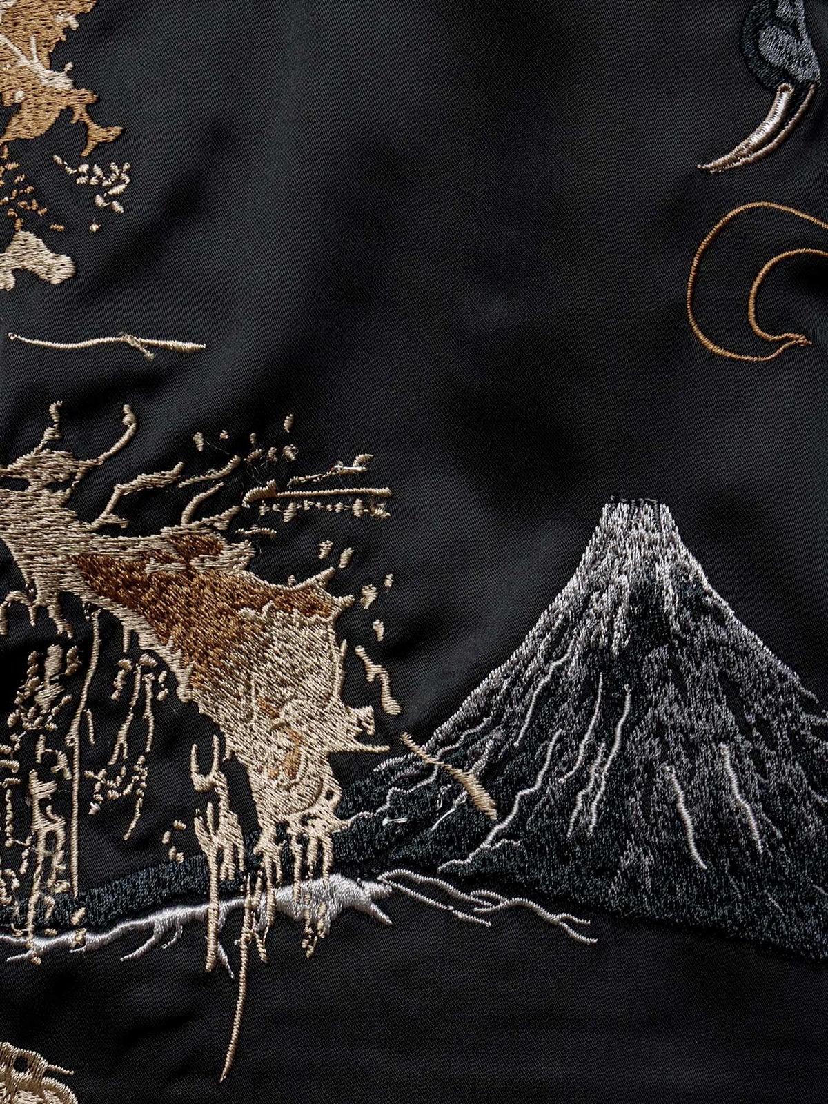 【絡繰魂・粋】“八咫烏”刺繍入り半袖シャツ