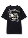 【SUMINEKO】“眠り墨猫”プリントDRY素材Tシャツ