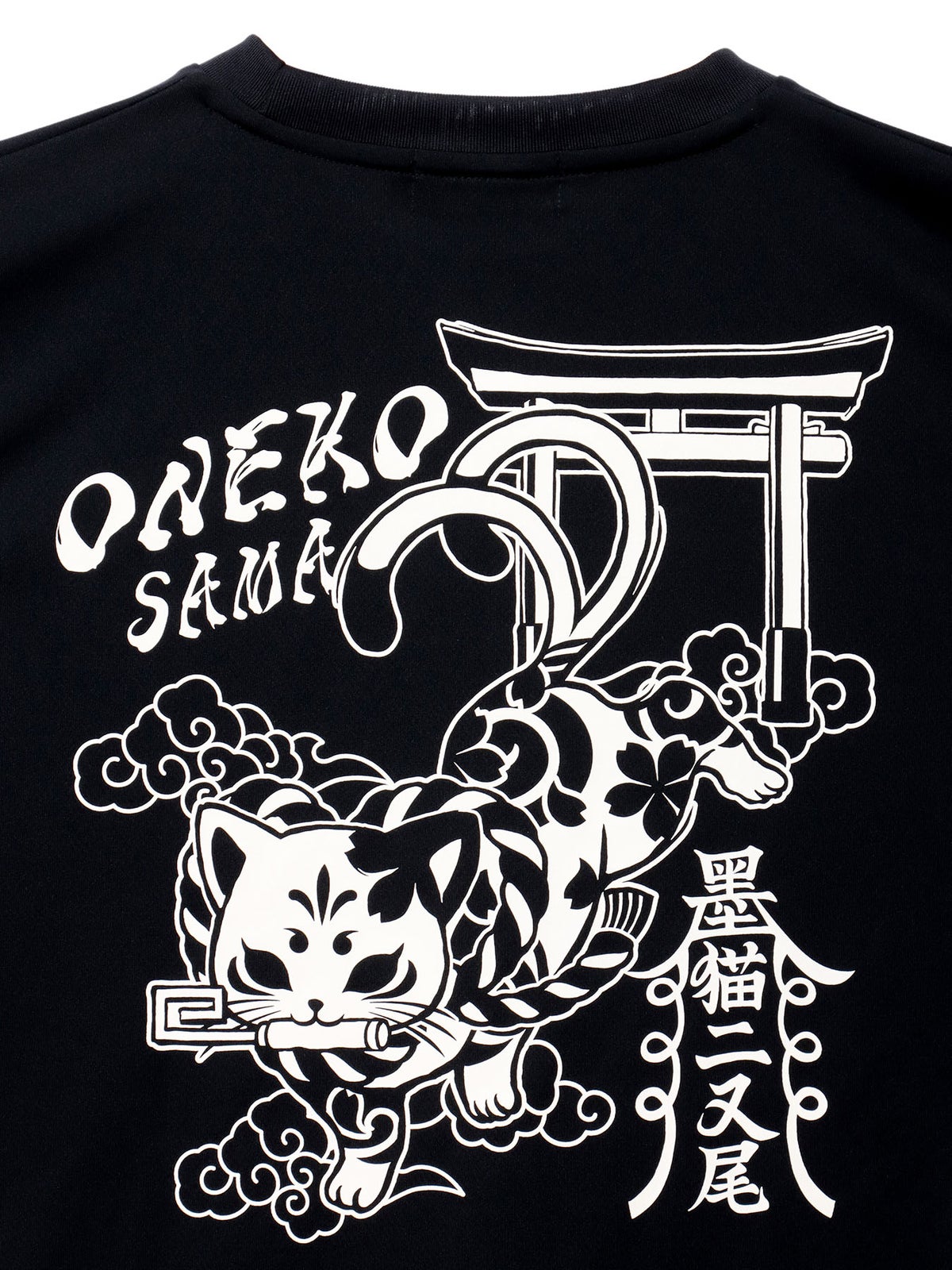 【SUMINEKO】“お猫様”プリントDRY素材Tシャツ