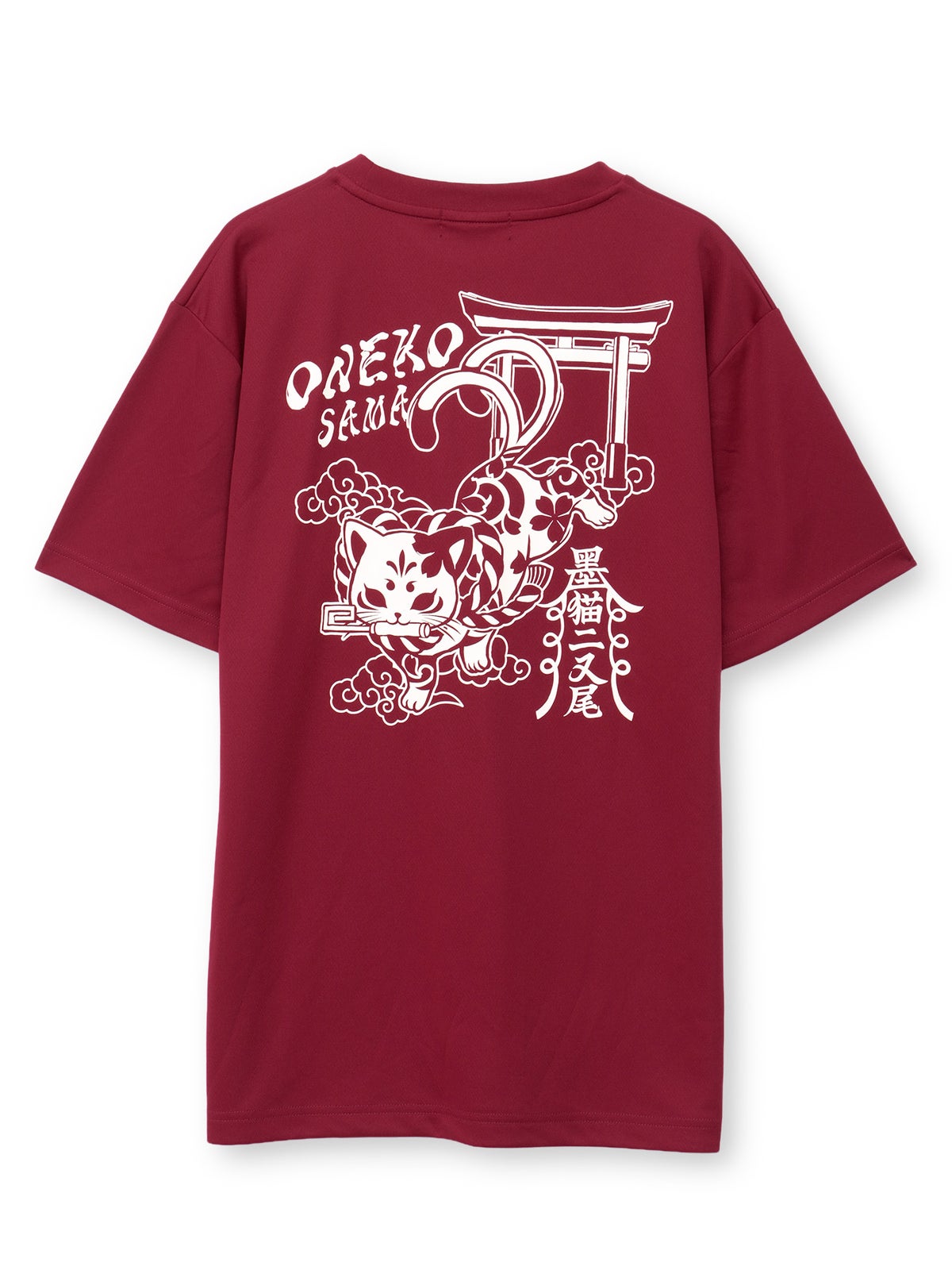 【SUMINEKO】“お猫様”プリントDRY素材Tシャツ