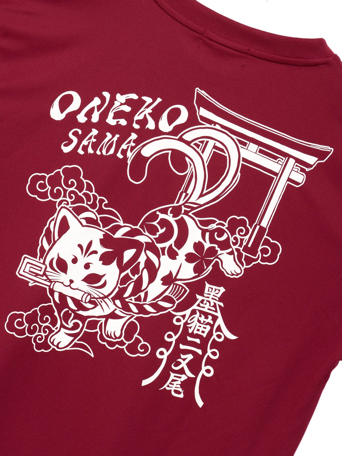 【SUMINEKO】“お猫様”プリントDRY素材Tシャツ
