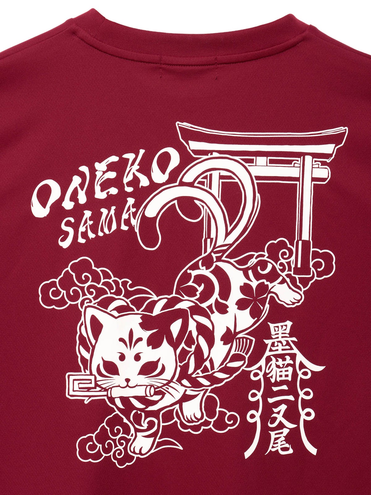 【SUMINEKO】“お猫様”プリントDRY素材Tシャツ