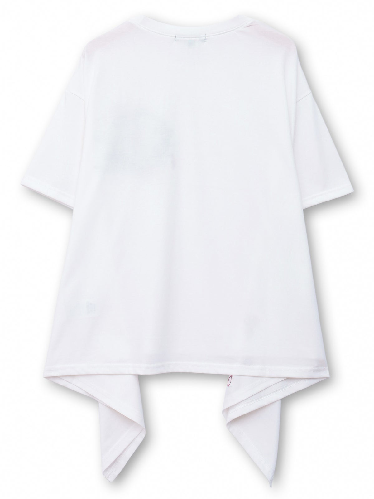  【雅結】桜刺繍イレヘムTシャツ