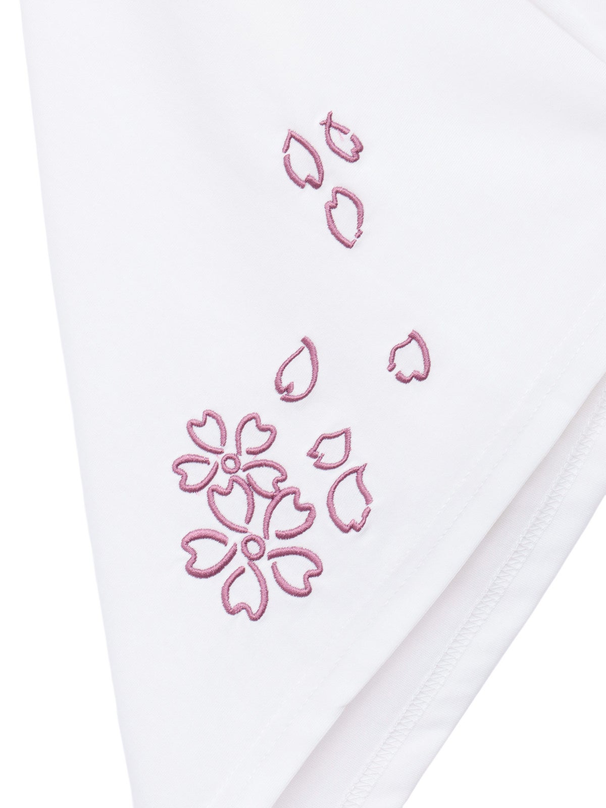  【雅結】桜刺繍イレヘムTシャツ