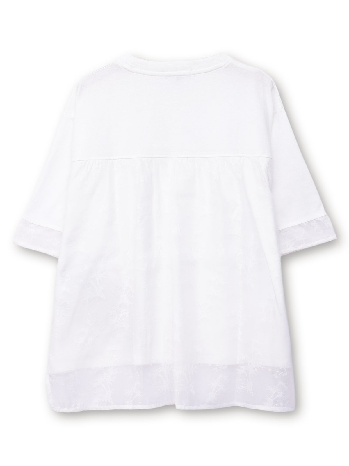  【雅結】菊流水 刺繍入りTシャツ