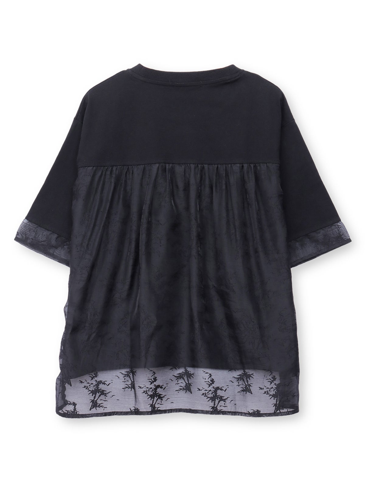  【雅結】菊流水 刺繍入りTシャツ