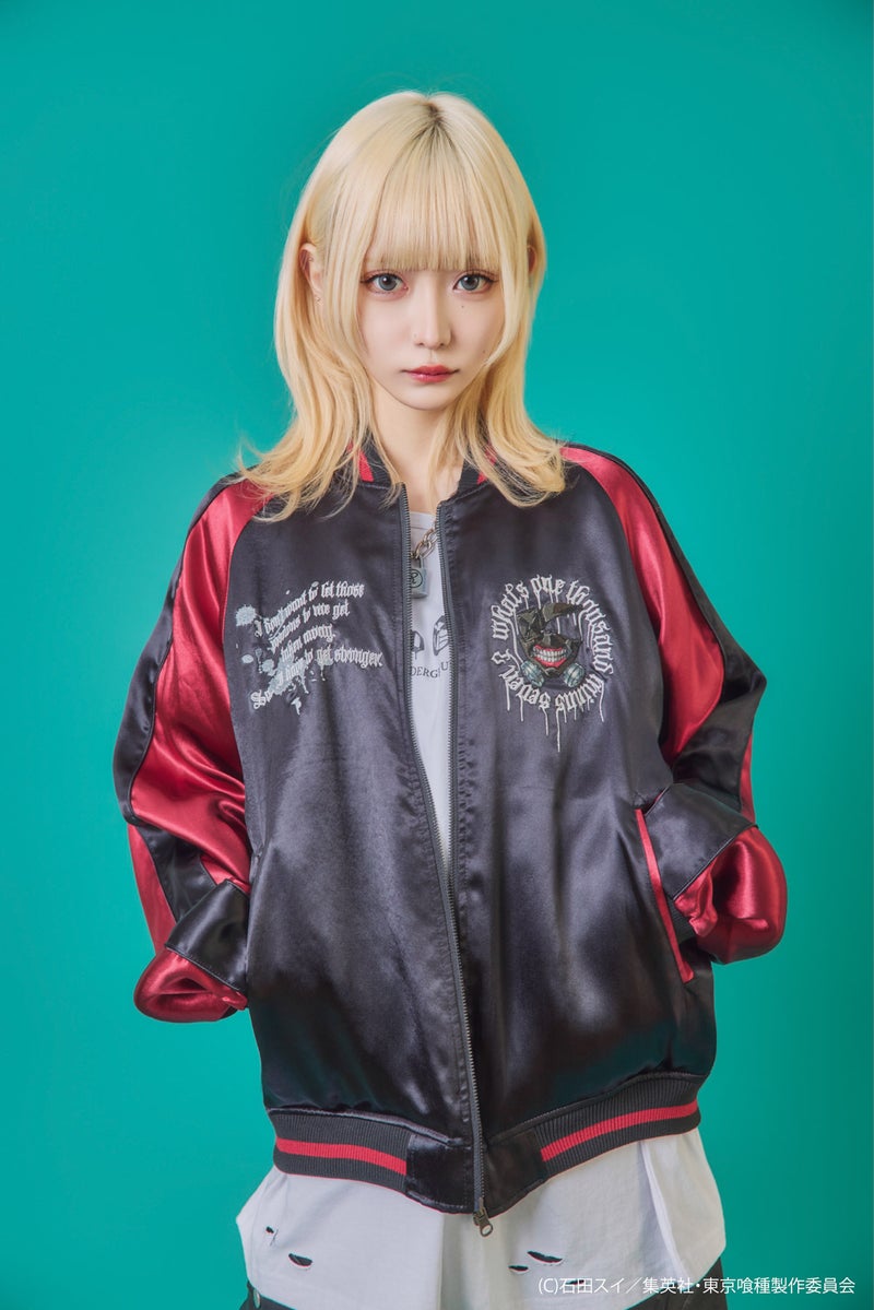 【P.N UNDERGROUND×東京喰種】“金木研”総刺繍リバーシブルスカジャン