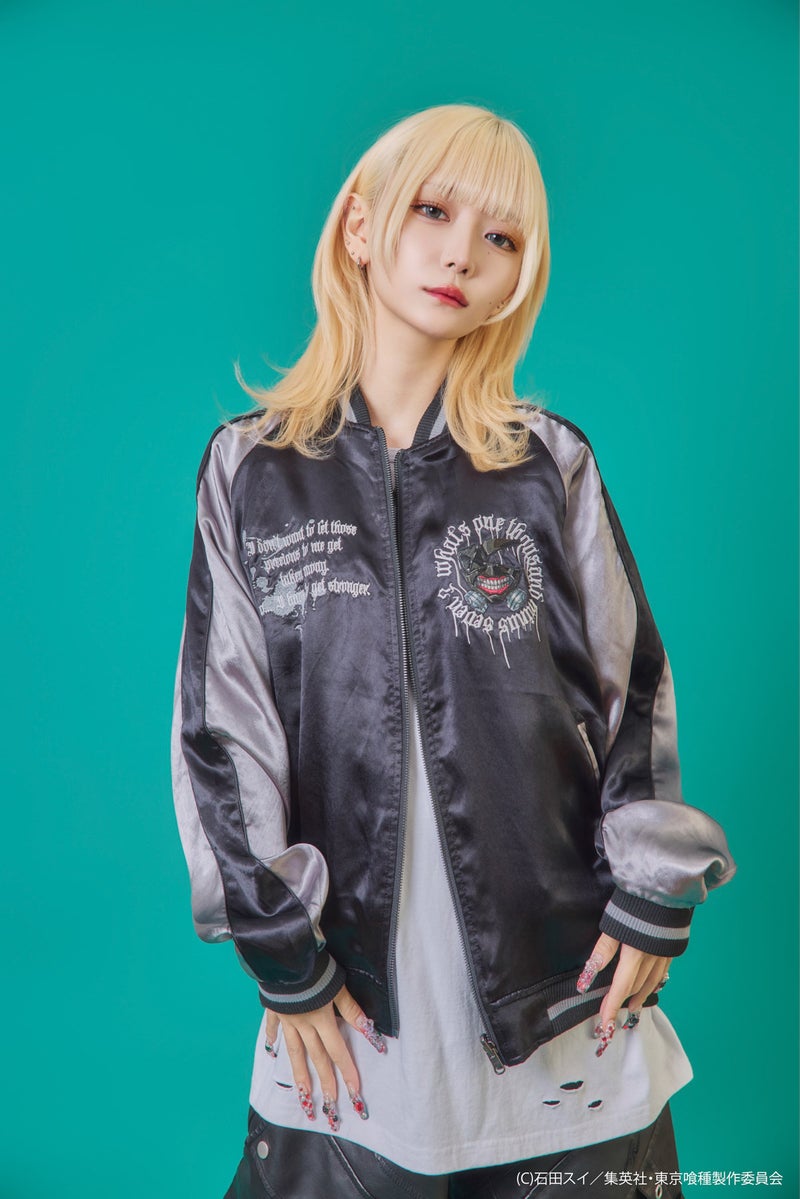 【P.N UNDERGROUND×東京喰種】“金木研”総刺繍リバーシブルスカジャン
