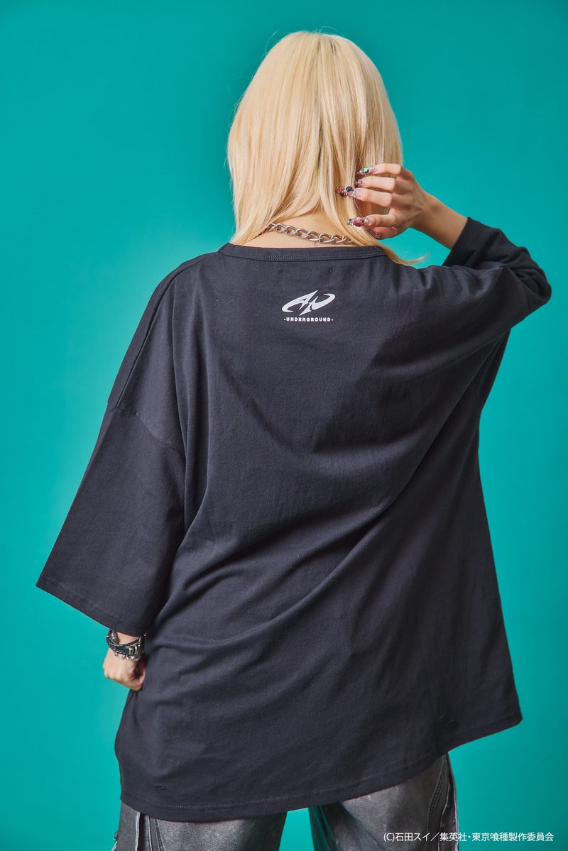  【P.N UNDERGROUND×東京喰種】“金木研”ダメージTシャツ