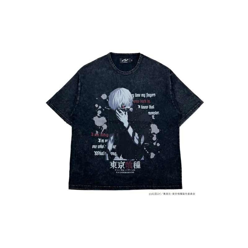  【P.N UNDERGROUND×東京喰種】“金木研”ダメージTシャツ