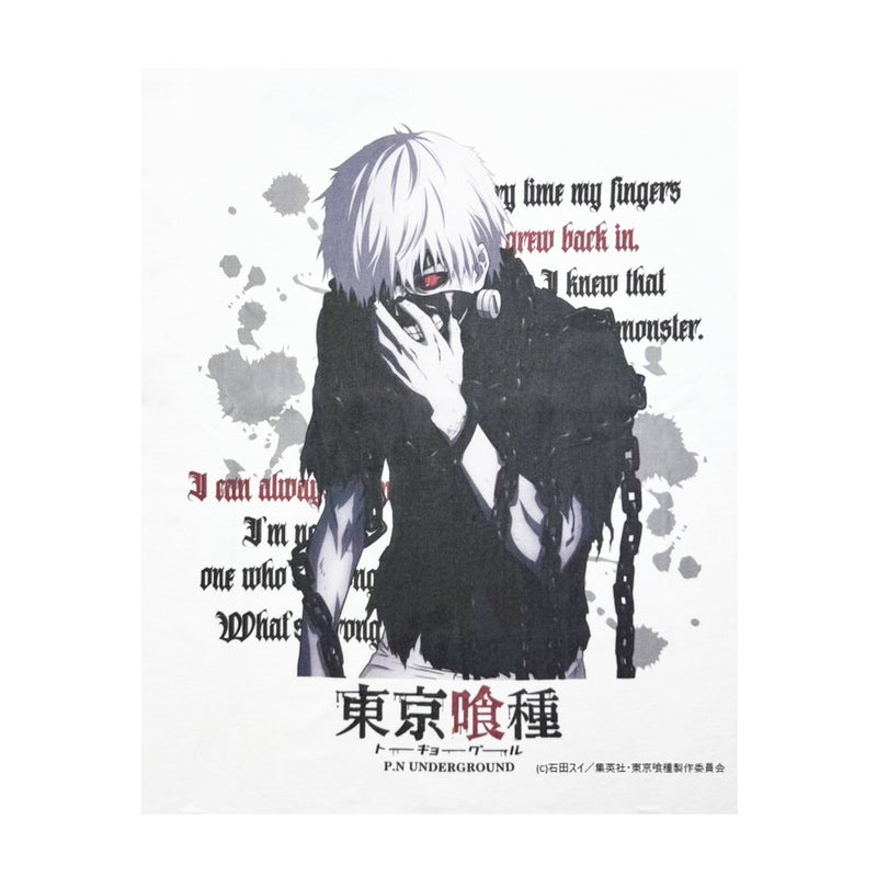  【P.N UNDERGROUND×東京喰種】“金木研”ダメージTシャツ