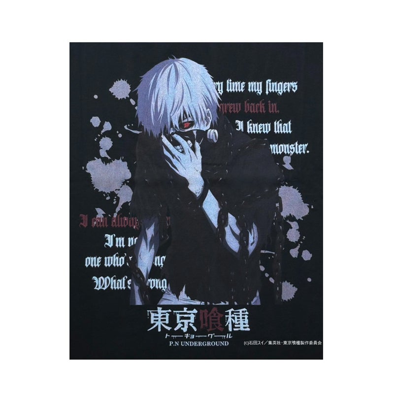  【P.N UNDERGROUND×東京喰種】“金木研”ダメージTシャツ