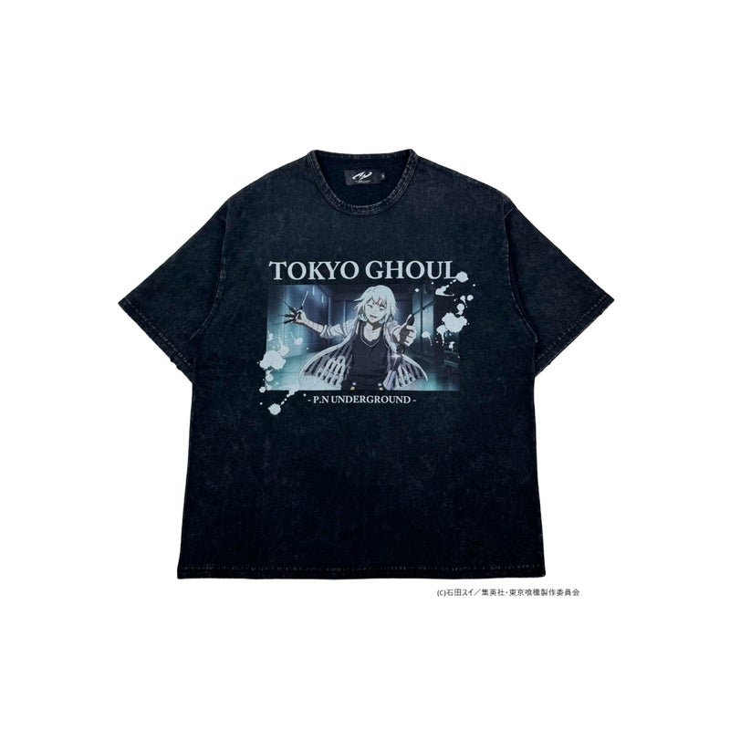 【P.N UNDERGROUND×東京喰種】“鈴屋什造”ダメージTシャツ【P.N UNDERGROUND×東京喰種】“鈴屋什造”ダメージTシャツ
