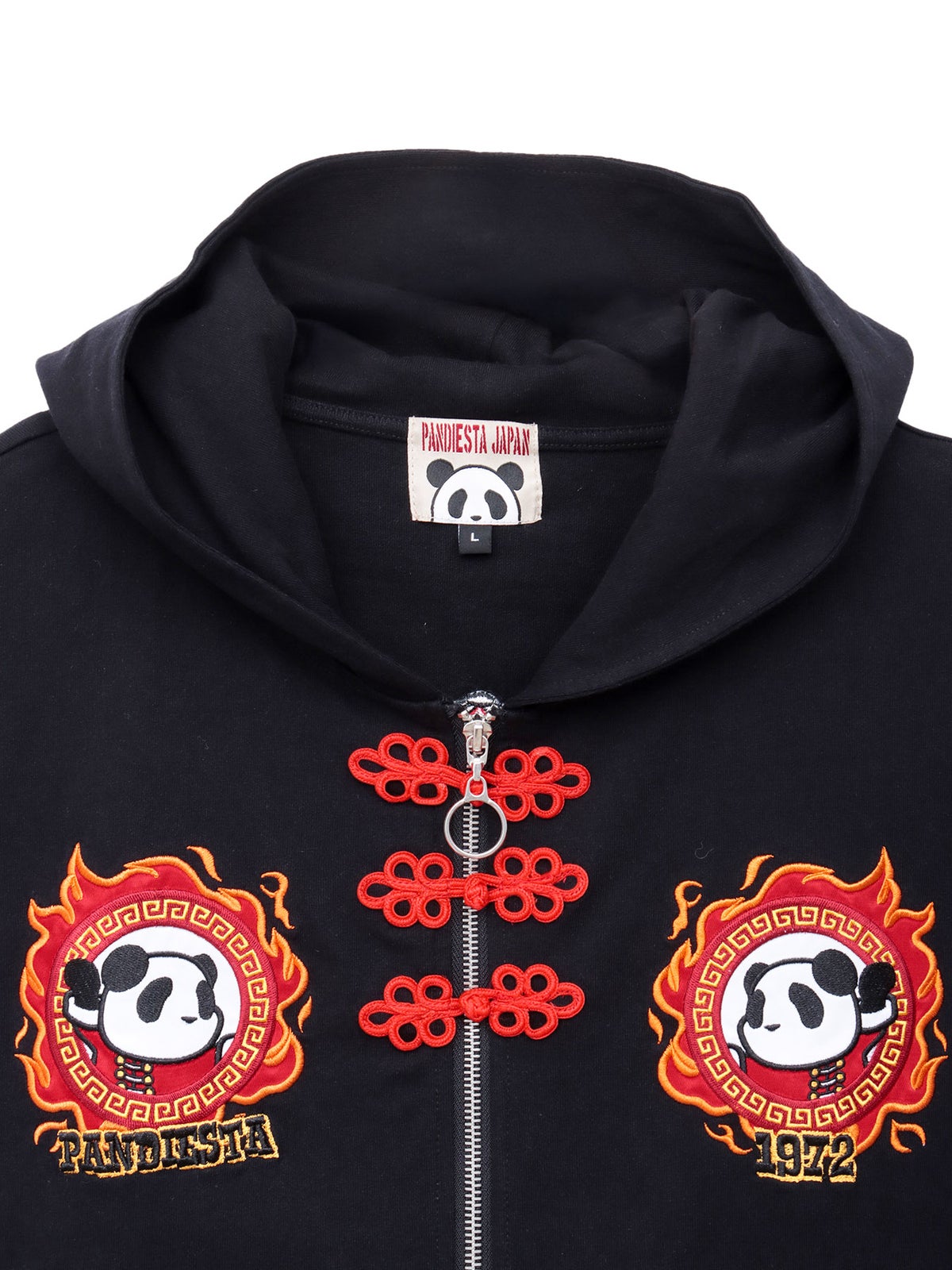 【PANDIESTA JAPAN】“肉まんパンダさん”刺繍入りなりきり半袖ZIPパーカー