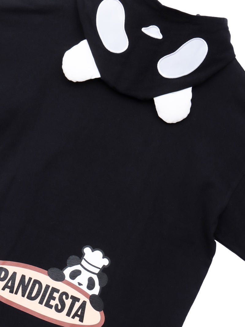 【PANDIESTA JAPAN】“メロンパンダさん”刺繍入りなりきり半袖パーカー