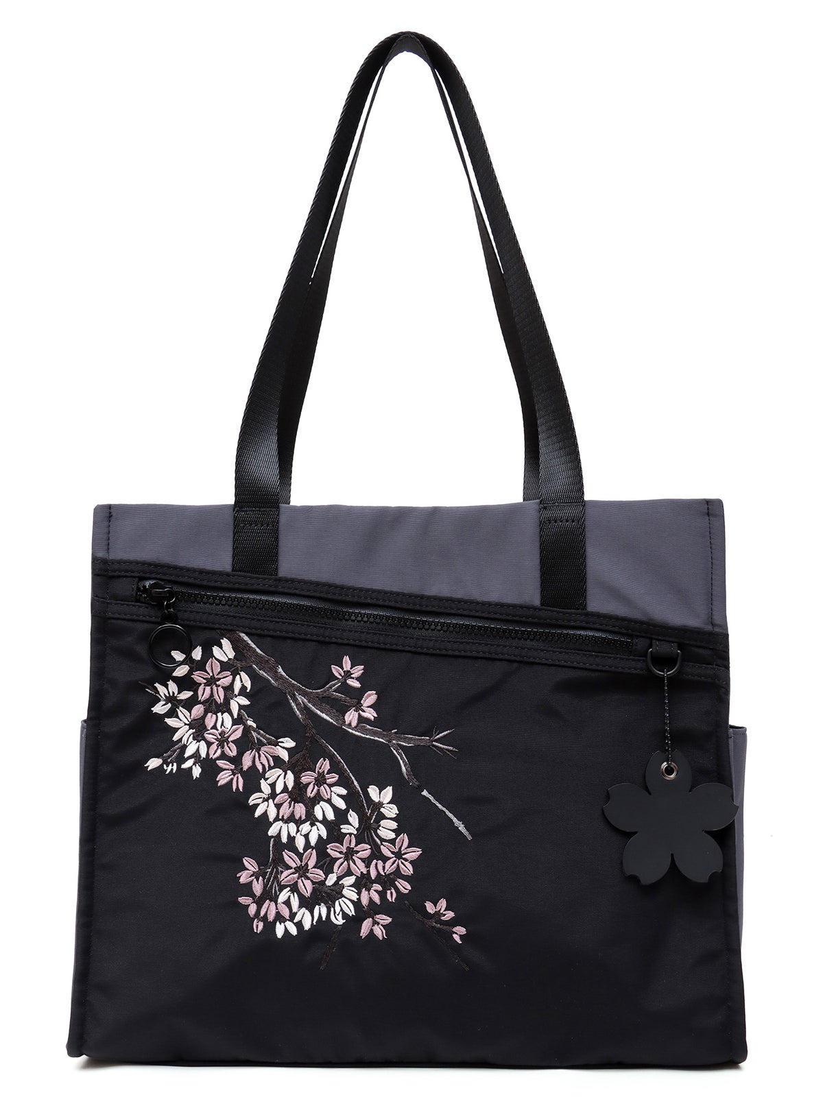 【雅結】桜刺繍入り2WAYトートバッグ