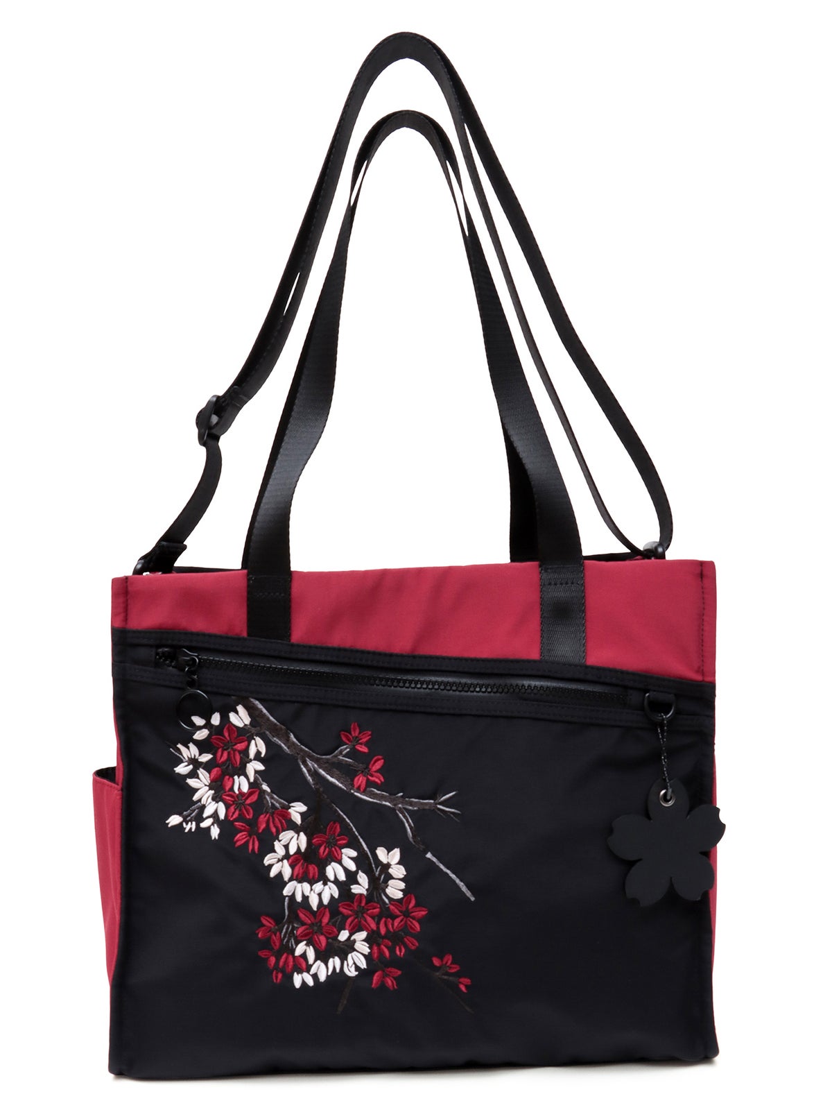 【雅結】桜刺繍入り2WAYトートバッグ