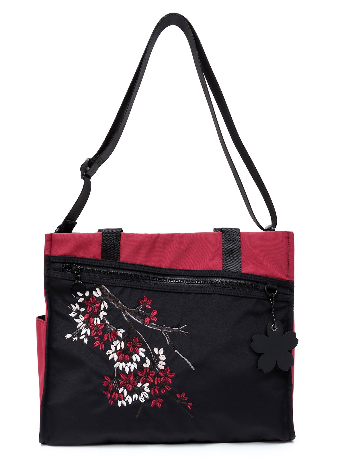 【雅結】桜刺繍入り2WAYトートバッグ