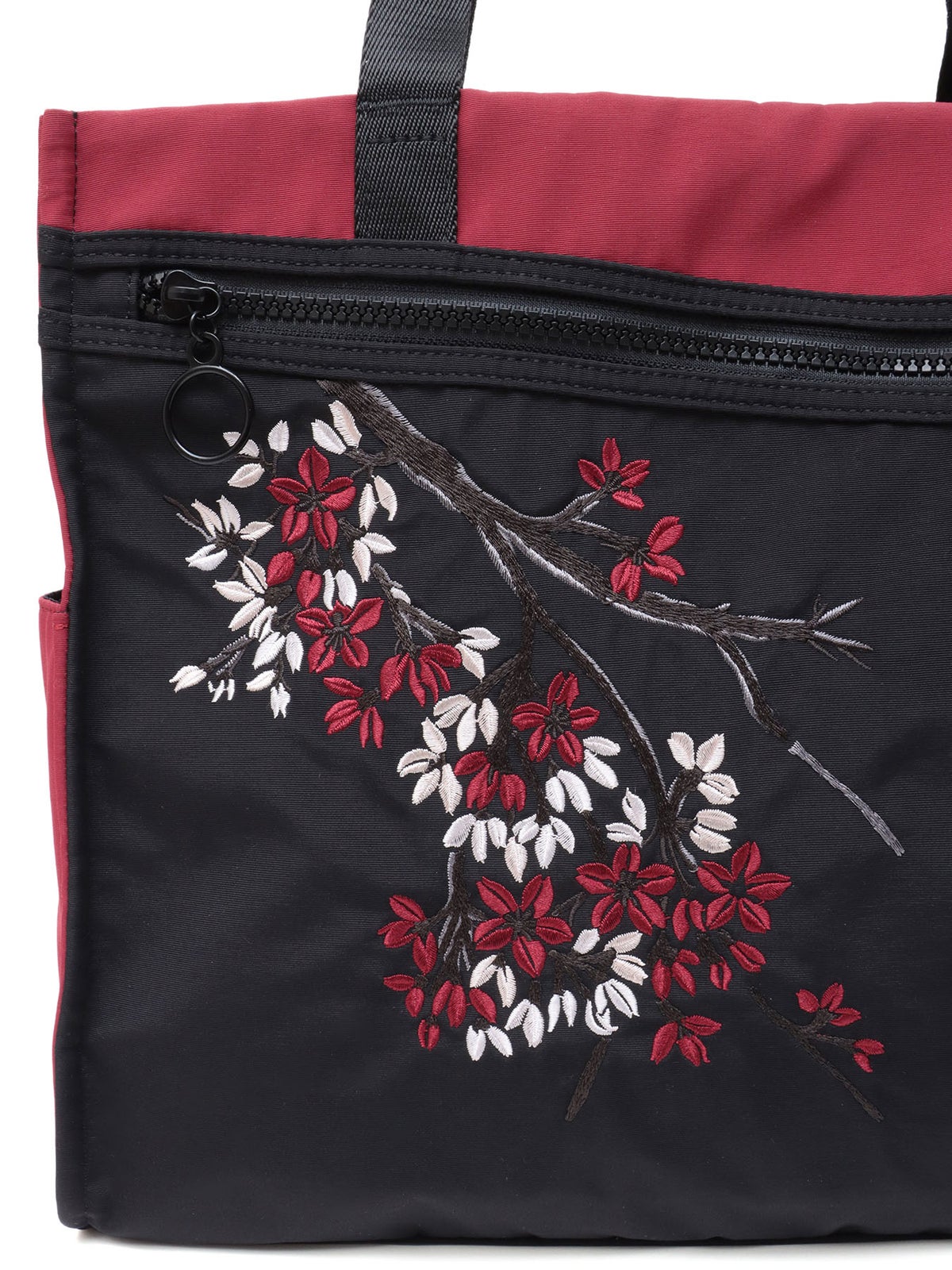 【雅結】桜刺繍入り2WAYトートバッグ