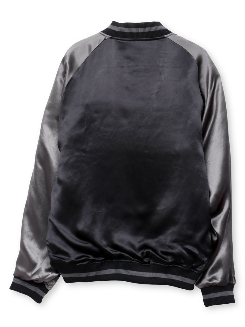 【絡繰魂・粋】“妖気九尾”総刺繍リバーシブルスカジャン