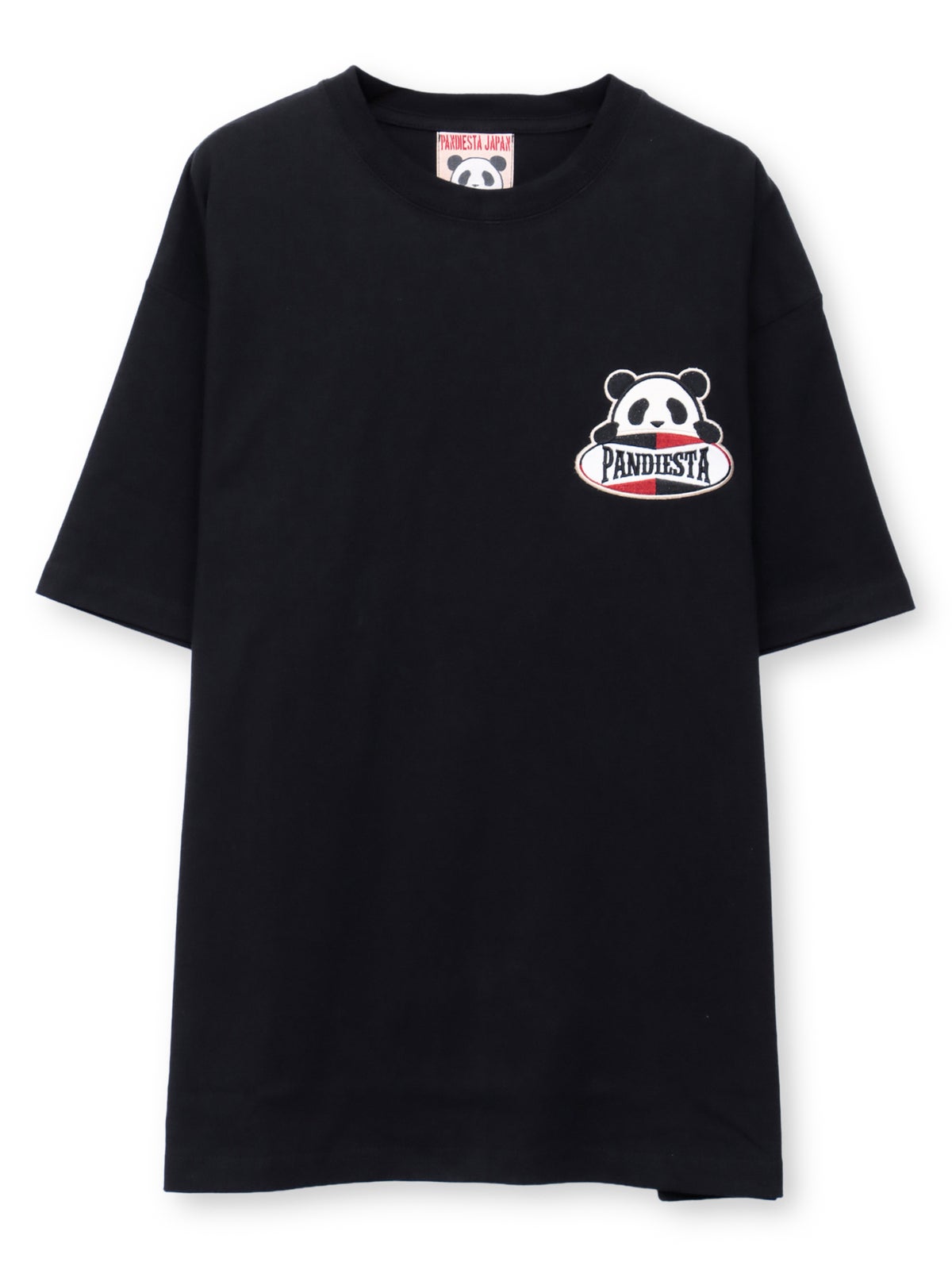 【PANDIESTA JAPAN】“ツーリングパンダ”刺繍入りTシャツ
