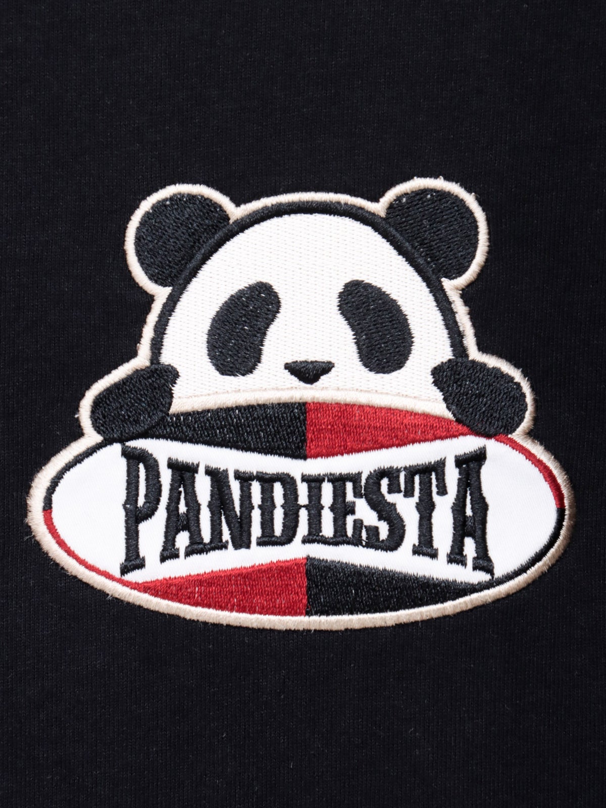 【PANDIESTA JAPAN】“ツーリングパンダ”刺繍入りTシャツ