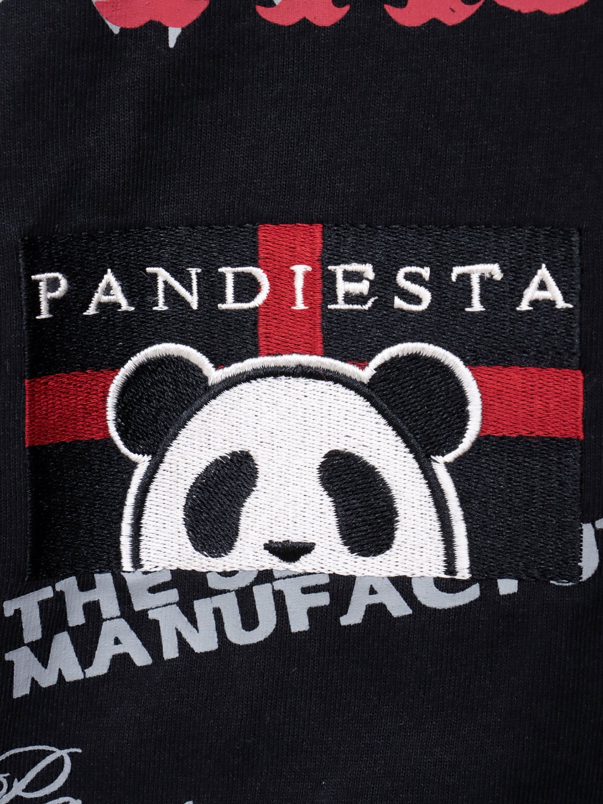 【PANDIESTA JAPAN】“ツーリングパンダ”刺繍入りTシャツ