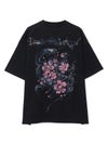 【DRASTIC GARDEN】“煙ノ桜”総刺繍BIGシルエットTシャツ
