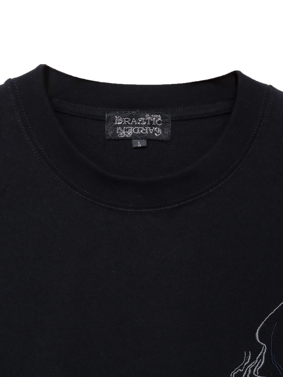 【DRASTIC GARDEN】“煙ノ桜”総刺繍BIGシルエットTシャツ