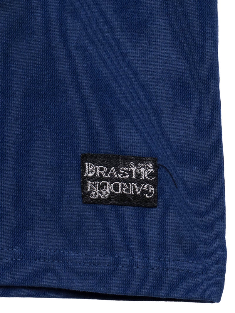 【DRASTIC GARDEN】“火炎ノ菊”総刺繍BIGシルエット段染めTシャツ