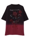 【DRASTIC GARDEN】“稲妻ノ薔薇”総刺繍BIGシルエット段染めTシャツ