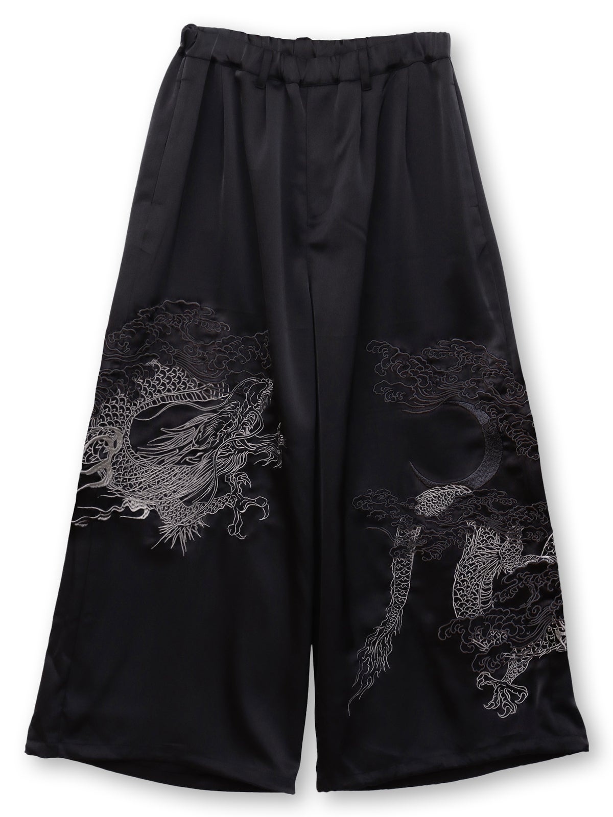 【絡繰魂】“月光龍 揺蕩い”総刺繍ワイドパンツ