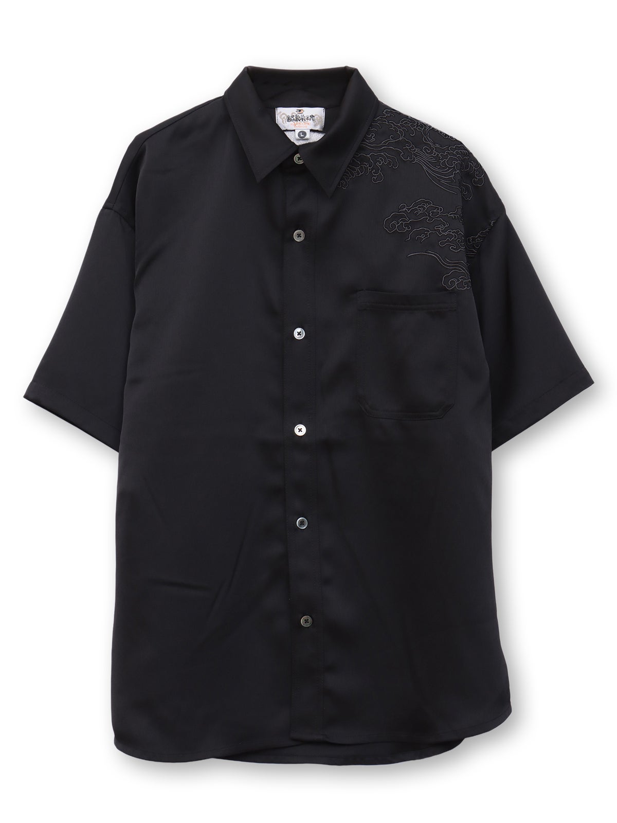 【絡繰魂】“月光龍 揺蕩い”総刺繍半袖シャツ