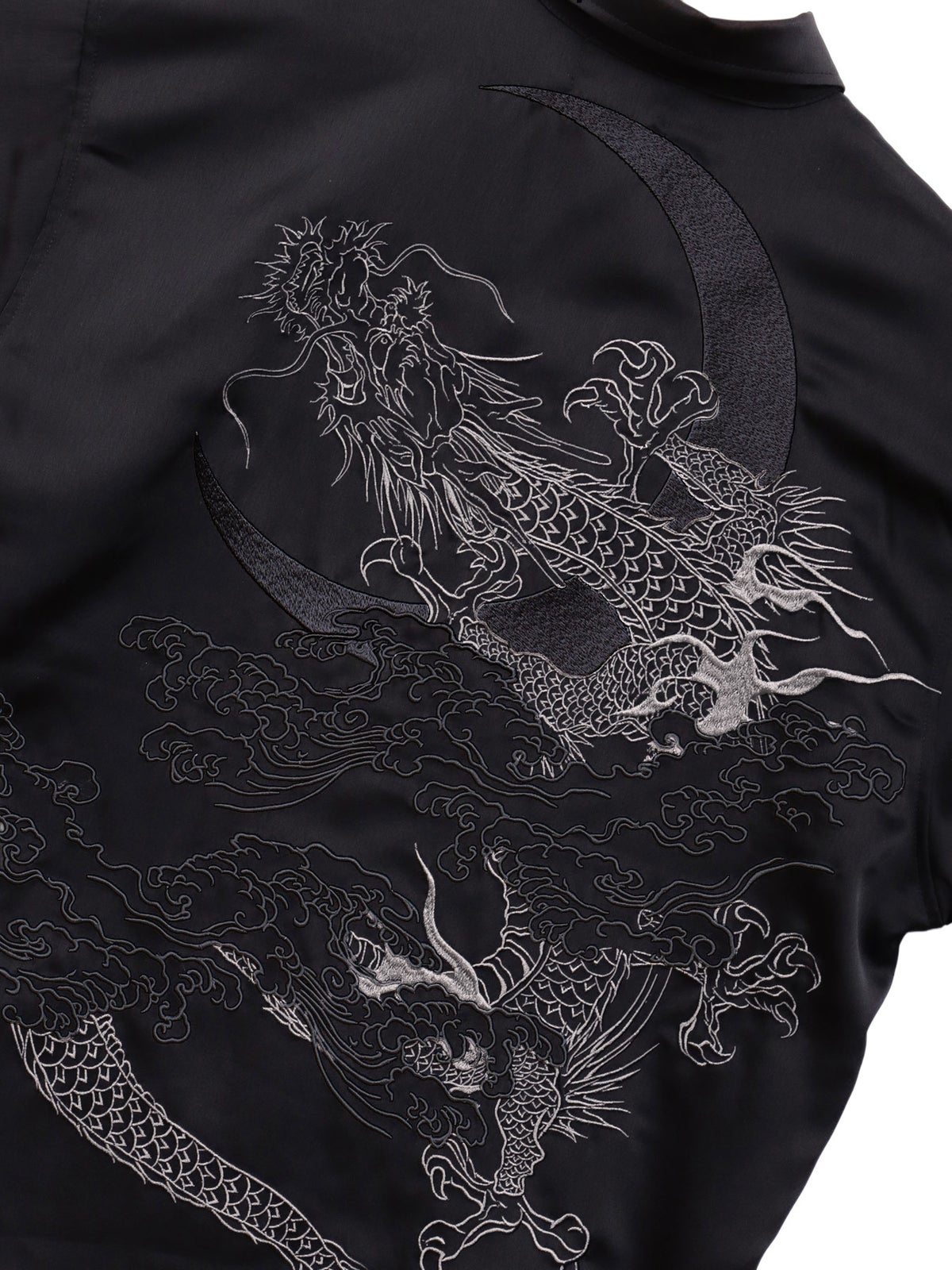 【絡繰魂】“月光龍 揺蕩い”総刺繍半袖シャツ