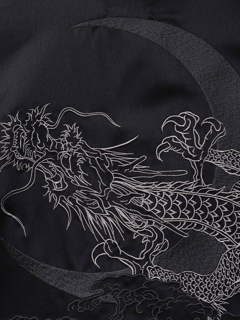【絡繰魂】“月光龍 揺蕩い”総刺繍半袖シャツ