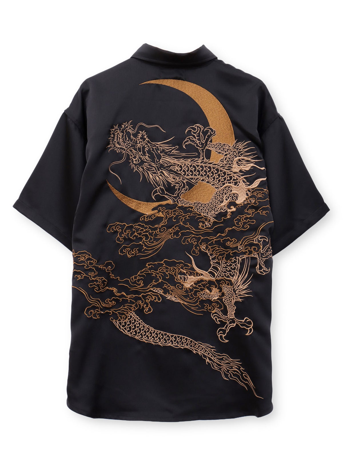 【絡繰魂】“月光龍 揺蕩い”総刺繍半袖シャツ