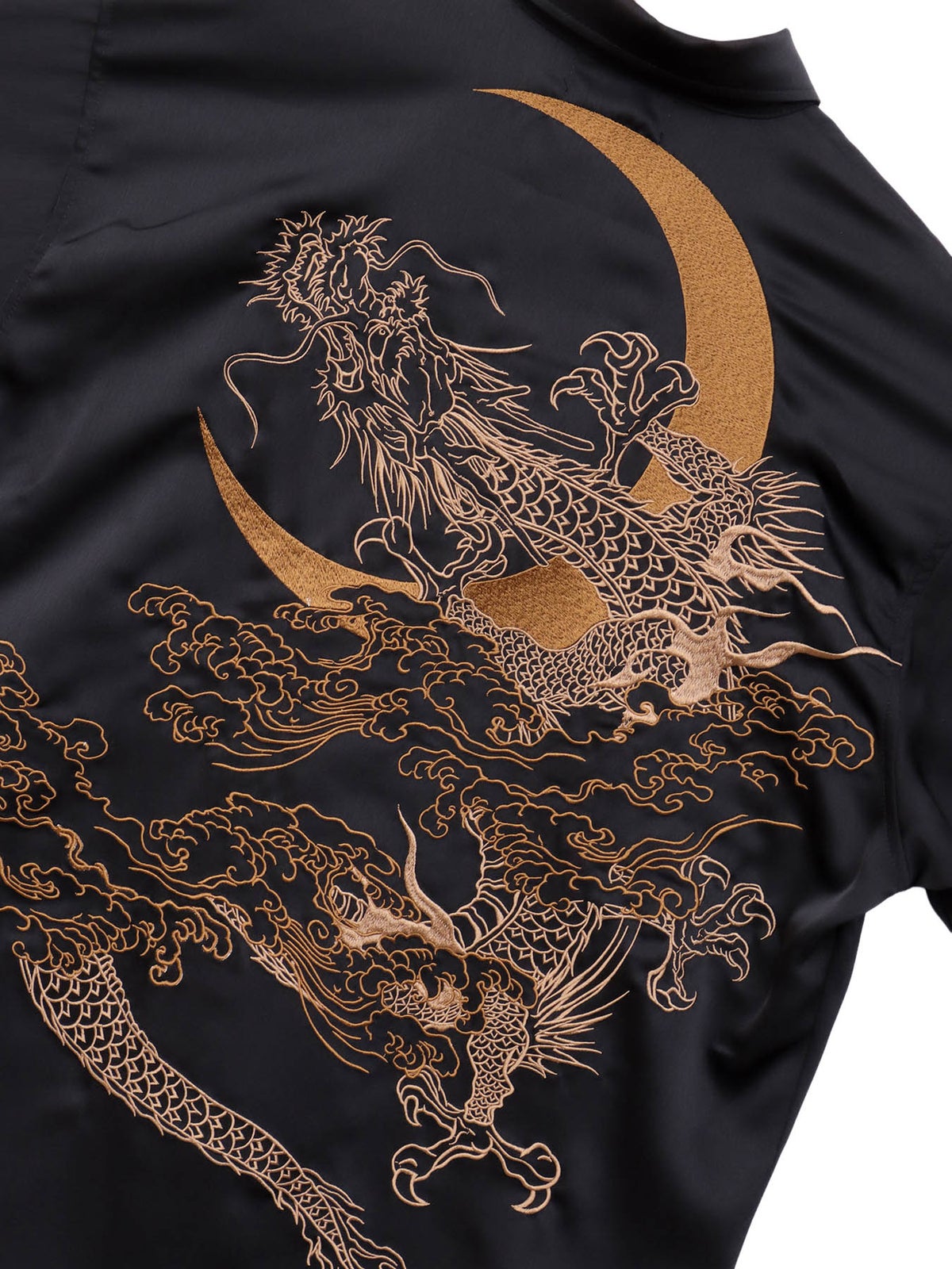 【絡繰魂】“月光龍 揺蕩い”総刺繍半袖シャツ