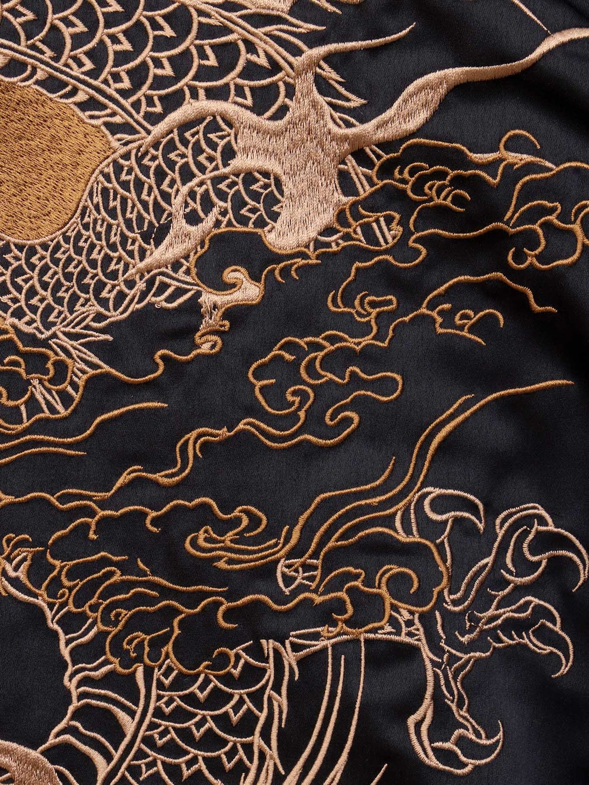 【絡繰魂】“月光龍 揺蕩い”総刺繍半袖シャツ