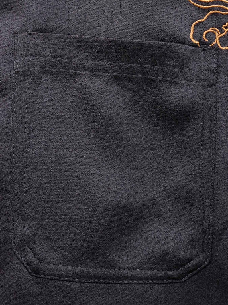 【絡繰魂】“月光龍 揺蕩い”総刺繍半袖シャツ