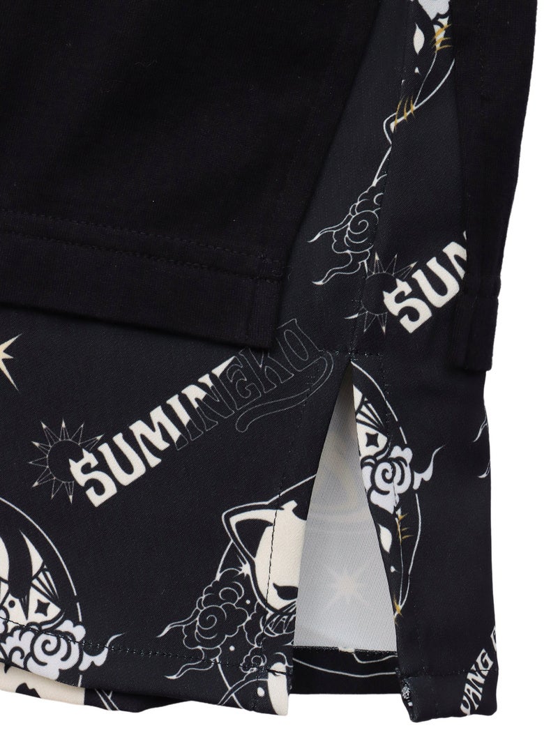 【SUMINEKO】“陰陽猫”切替チュニック