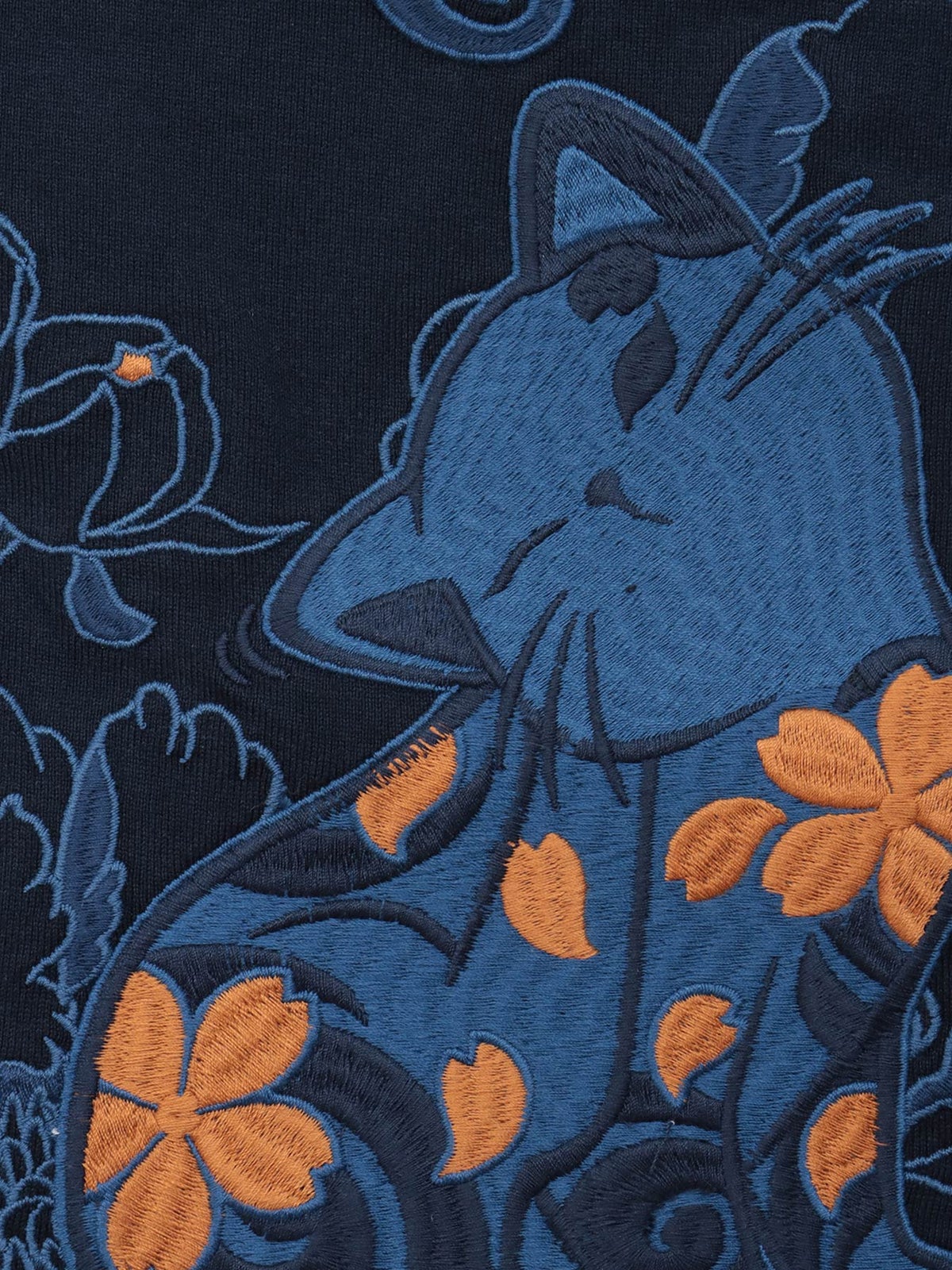 【SUMINEKO】“カリカリ猫”刺繍入りBIGシルエットTシャツ