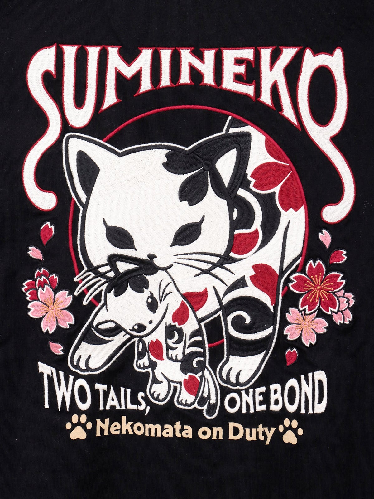 【SUMINEKO】“ちびネコ”刺繍入りTシャツ