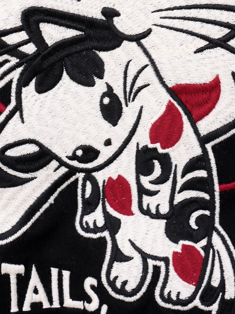 【SUMINEKO】“ちびネコ”刺繍入りTシャツ