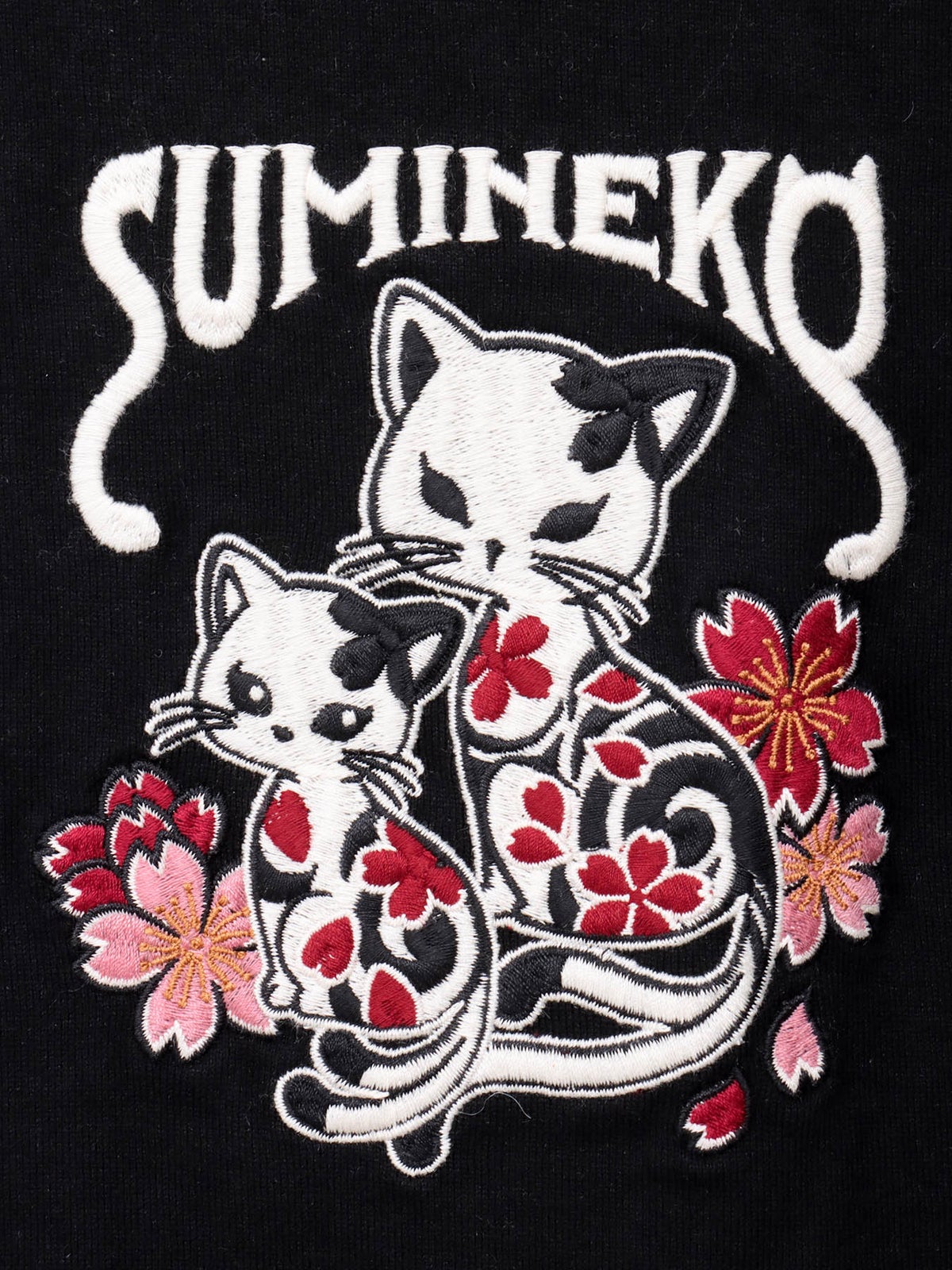 【SUMINEKO】“ちびネコ”刺繍入りTシャツ