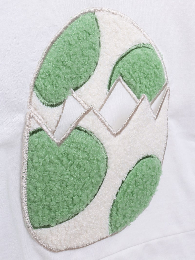 【PANDIESTA JAPAN】“ダイナソーパンダ”刺繍入りなりきり半袖パーカー〔別注〕