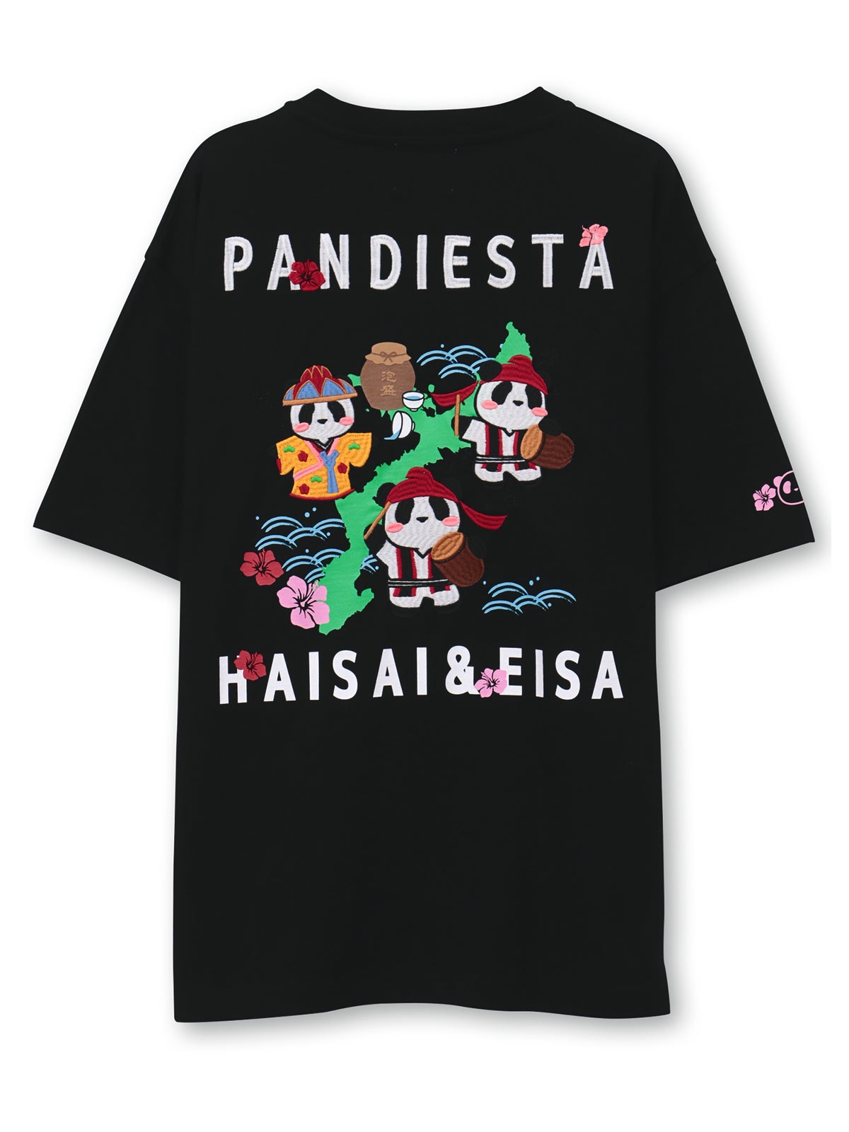 【PANDIESTA JAPAN】“ハイサイパンダ”刺繍入りTシャツ