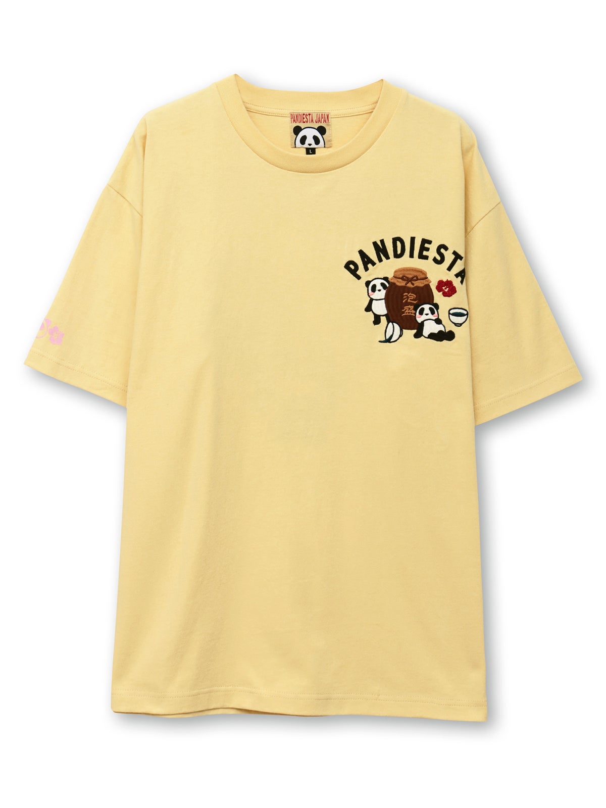 【PANDIESTA JAPAN】“ハイサイパンダ”刺繍入りTシャツ
