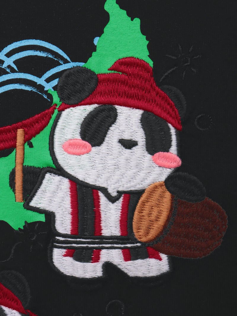 【PANDIESTA JAPAN】“ハイサイパンダ”刺繍入りTシャツ